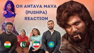 O Antava Full Song Reaction  Pushpa Songs  Allu Arjun Samantha  Foreigners React [upl. by Nillok]