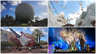 DISNEY WORLD ORLANDO Los 4 Parques de Disney en 6 minutos [upl. by Hannahc590]