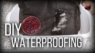 DIY Waterproofing  Waxed Canvas cotton leather [upl. by Atorod]