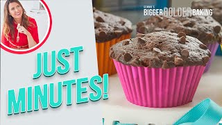 5Minute Chocolate Muffins Made in the Microwave [upl. by Novanod666]