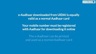 Aadhar Card  How to Download eAadhaar Card Online Using Virtual ID [upl. by Ayrb]