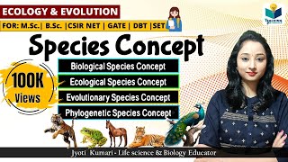 SPECIES CONCEPT BiologicalPhylogenetic EvolutionaryEcological [upl. by Brie]