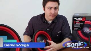 CerwinVega Vega Car Subwoofer Product Line Review [upl. by Ecirehc92]