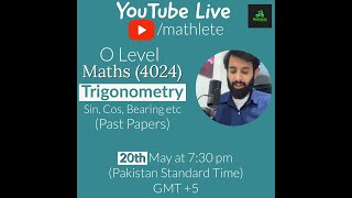 O level Math  Trigonometry Past Papers [upl. by Seif]