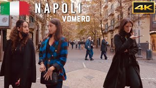 Vomero Napoli Walking Tour Naples Italy 4k UHD [upl. by Sirtimid]