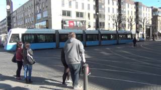 Busses and trams at Gothenburg  Bussar och spårvagnar i Göteborg [upl. by Adnylam533]