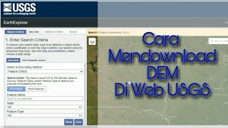 Cara Download Data DEM SRTM Di Earth Explorer USGS [upl. by Lillie552]