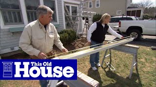 How to Install Aluminum Gutters  This Old House [upl. by Bernete135]