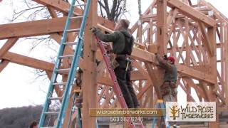 Wild Rose Timberworks Decorah Trout Hatchery Frame Raising [upl. by Xad]