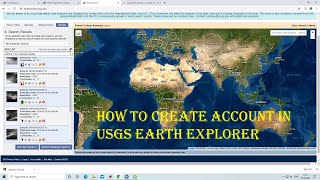 HOW TO CREATE ACCOUNT IN USGS EARTH EXPLORER amp DOWNLOAD SATELLITE IMAGERY FREE [upl. by Kcirred]