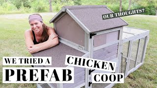 Trying a PREFAB CHICKEN COOP  Small Backyard Flock Housing  Aivituvin Review  Poultry Tractor Run [upl. by Dnalkrik608]