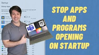 How To Stop Apps and Programs From Opening Automatically in Windows 10 Disabling Startup [upl. by Yank]