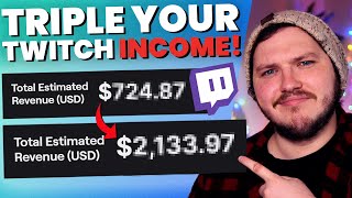 How I TRIPLED My Twitch INCOME In One Week  How Streamers Make Money [upl. by Aivilo105]