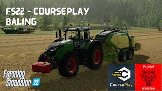 FS22  Courseplay  Baling [upl. by Laehcim885]