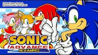 Sonic Advance Revamped New Intro and Title Screen [upl. by Ddal]