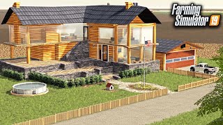 BUILDING A DREAM FARM HOUSE 800000  FARMING SIMULATOR 2019 [upl. by Soule]