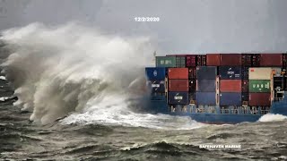 Pilotage in bad weather Cork Harbour February 2021 [upl. by Githens819]