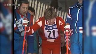 Alpine ski 1974 WC Kitzbuhel Hansi Hinterseer Slalom [upl. by Kirsteni571]