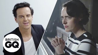 Andrew Scott relives Fleabag’s kneel scene  Action Replay  British GQ [upl. by Uokes937]