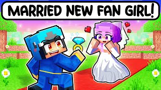 Omz MARRIED A NEW CRAZY FAN GIRL in Minecraft [upl. by Jena]