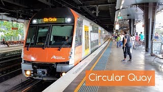 Sydney Trains Vlog 1515 Circular Quay With a Variety of Trains [upl. by Bobette]