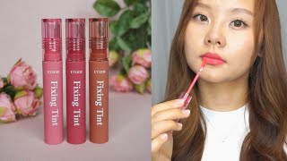 2022 NEW ETUDE HOUSE Fixing TINT 101112 Swatches  Lululand [upl. by Romney]