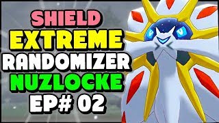 SOLGALEO In The Wild Area  Pokemon Sword and Shield Extreme Randomizer Nuzlocke Episode 2 [upl. by Dong]