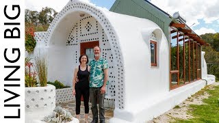 Incredible Small OffGrid Earthship Home [upl. by Early]