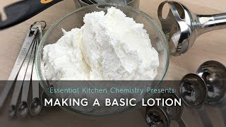 How to Guide Making a Basic Lotion [upl. by Euqinorev816]