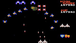 Galaga Demons of Death NES Playthrough  NintendoComplete [upl. by Charlet]