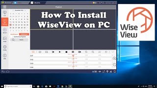 How To Install WiseView app on PC Windows 1087 [upl. by Euqina]