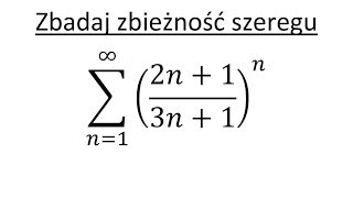 Zbieżność szeregu cz5 Kryterium Cauchyego [upl. by Salangi622]