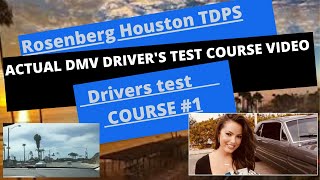 ACTUAL TEST ROUTE Rosenberg DPS Houston Drivers Test Route 1 Behind The Wheel License DMV TDPS [upl. by Llerraj]