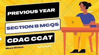 Previous Year CCAT Exam MCQs Of Section B  CDAC CCAT  Part  1 [upl. by Colin]