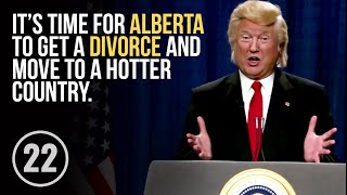 Trumps making Alberta the 51st state of America [upl. by Ahcatan]