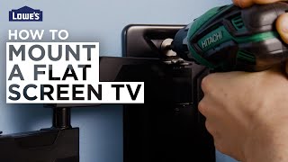 How To Wall Mount a Flat Screen TV  DIY Basics [upl. by Nauqahs731]