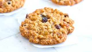 Chewy Oatmeal Raisin Cookies Recipe [upl. by Ayifa483]