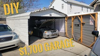 How To Enclose A Carport  AKA Budget Garage [upl. by Rednael]