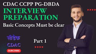 CDAC  CCPP Preparation  PGDBDA  Basic Concepts Must Be Clear  Part 1 [upl. by Annoel]