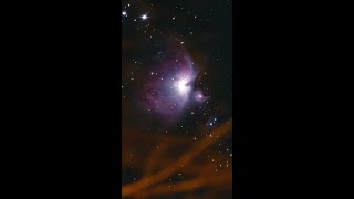 Orion Nebula and Pleiades  Time Lapse with Telescope and Lens [upl. by Nilkoorb]