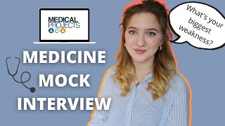 MEDICINE MOCK INTERVIEW  Answering common questions [upl. by Trabue]