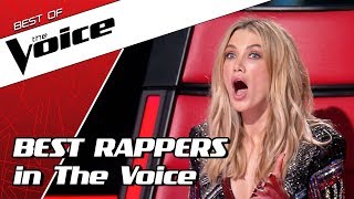 TOP 10  SHOCKING RAP auditions in The Voice [upl. by Gentry]