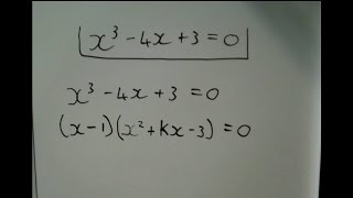 Factorising cubic functions The kx method [upl. by Aicylla]