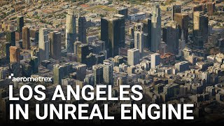 Los Angeles 3D Model by Aerometrex in Unreal Engine [upl. by Kennith]