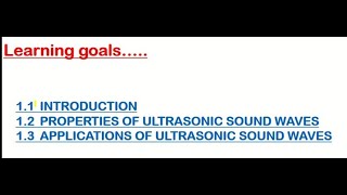 Introduction Properties and Applications of Ultrasonic waves [upl. by Aylatan]