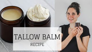 Tallow Balm Recipe  WHIPPED AND SOLID  Bumblebee Apothecary [upl. by Elvis]