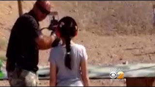 NJ Girl Accidentally Kills Ariz Gun Instructor With Uzi [upl. by Yelyac]