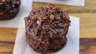 NoBake Chocolate Oatmeal Cookies Recipe [upl. by Arykat]