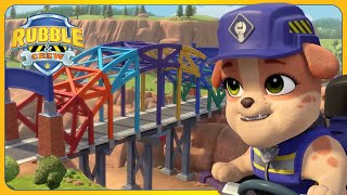 Rubble’s Bridge to Builder Cove and MORE  Rubble and Crew  Cartoons for Kids [upl. by Ymas]