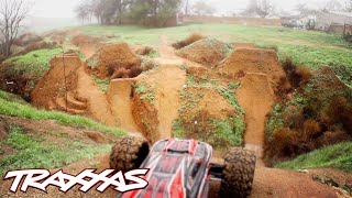 Aerial RC Assault Part 2  Traxxas ERevo Dirt Jumping Session [upl. by Schifra101]